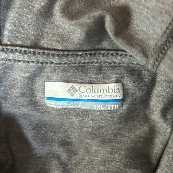 Grey Columbia Long Sleeve Hooded Shirt XXL - Picture 4 of 7